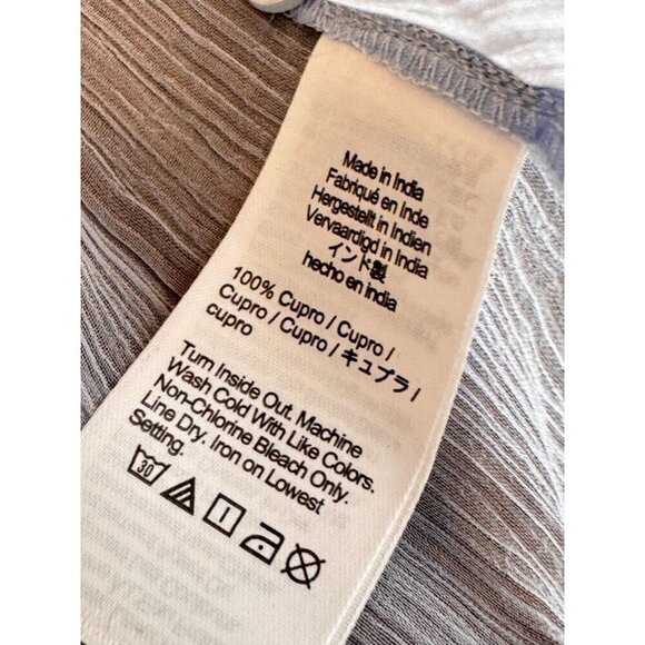 NWT J. Crew 100% Cupro Sheer Ruffle Front Blouse Size 00 Light Blue OP $79.99 - Picture 6 of 11